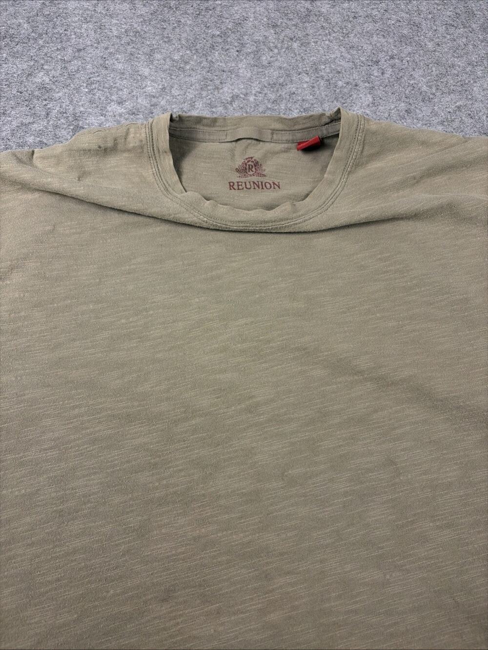 Reunion Brand 100 Percent Cotton Men Short Sleeve T Shirt Size Xxl